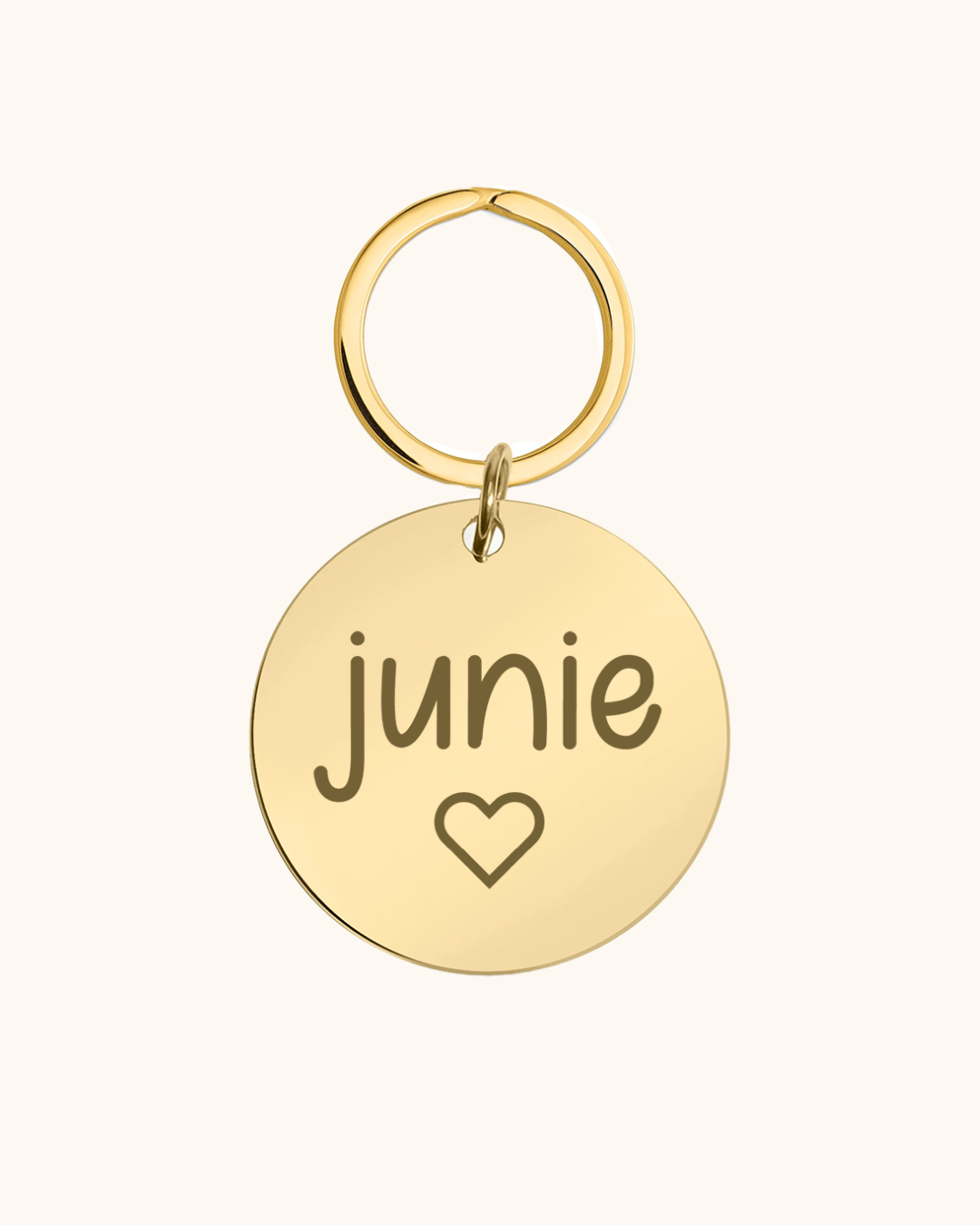 Heart Icon Engraved Pet Tag