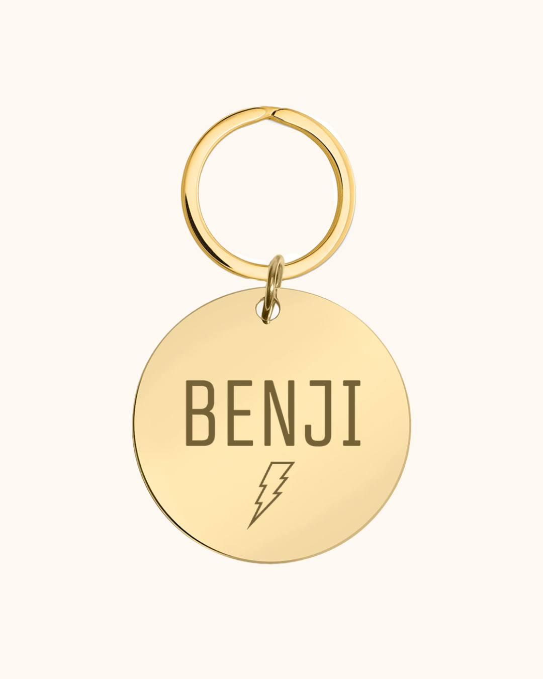 Bolt Icon Engraved Pet Tag