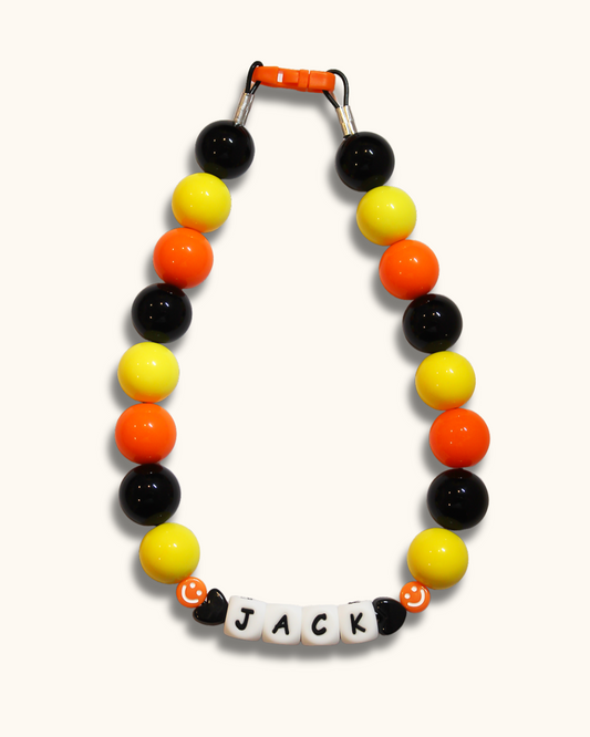 Jack-O-Lantern Beaded Collar