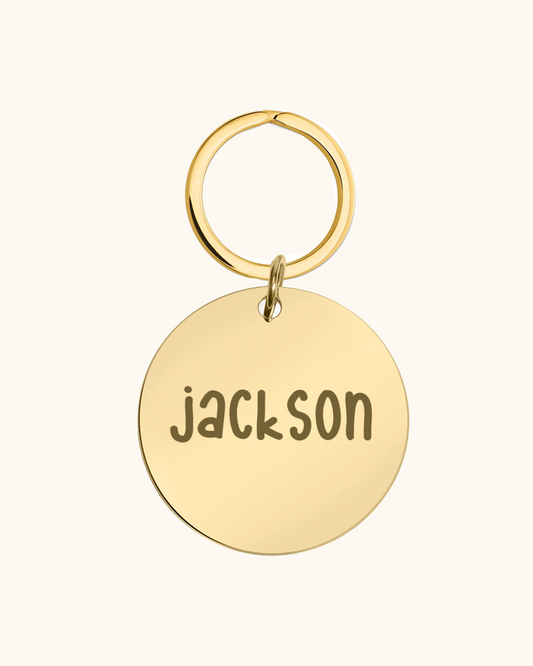 Font Only Engraved Pet Tag