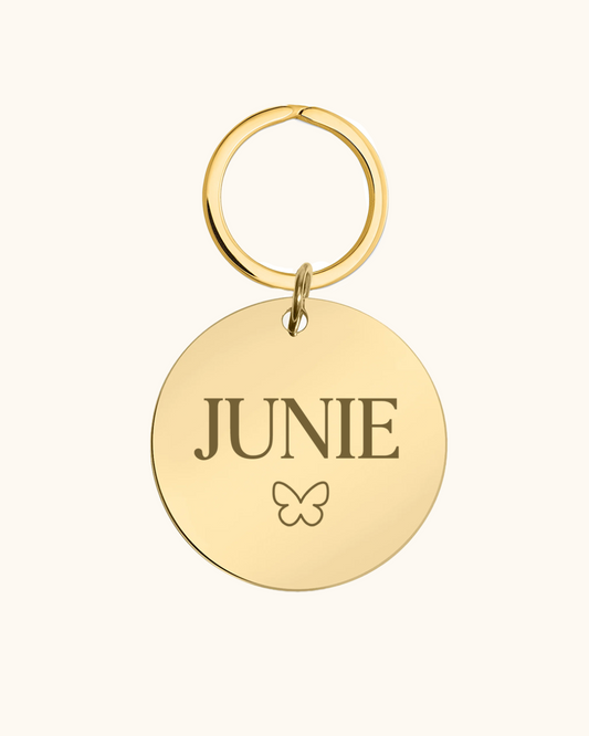 Butterfly Icon Engraved Pet Tag