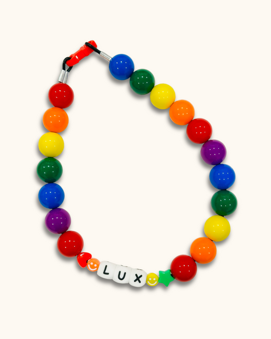 Rainbow Beaded Collar