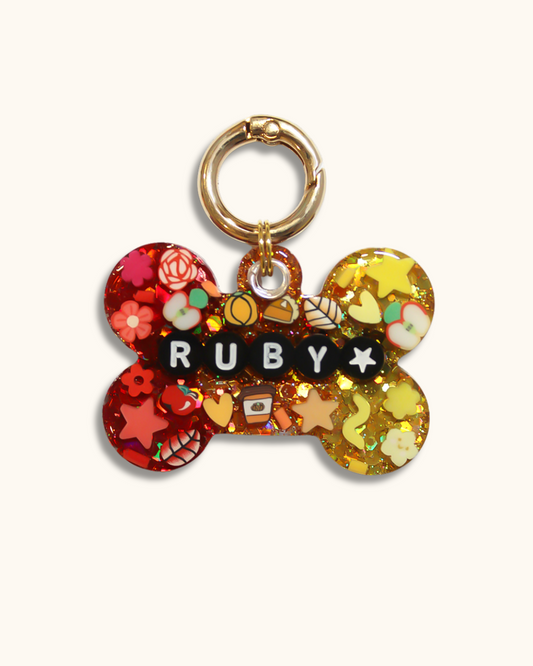 Fall Harvest Resin Pet Tag