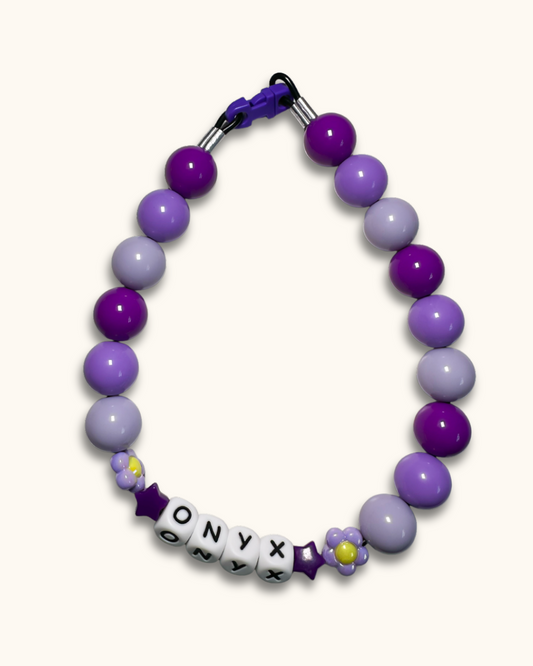 Violet Beaded Collar