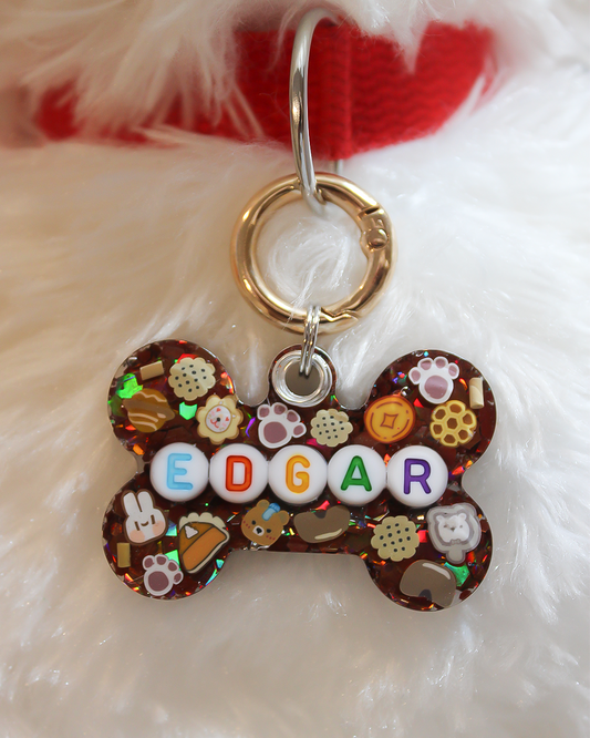 Brown Resin Pet Tag